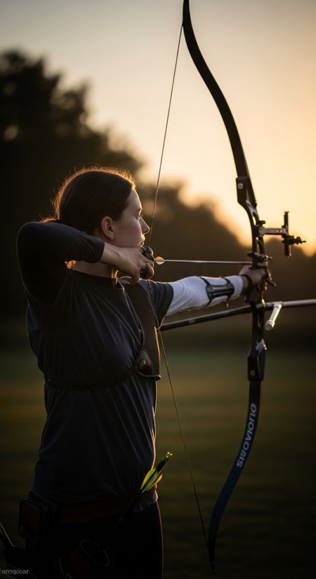 Archery Full Draw pose reference photo