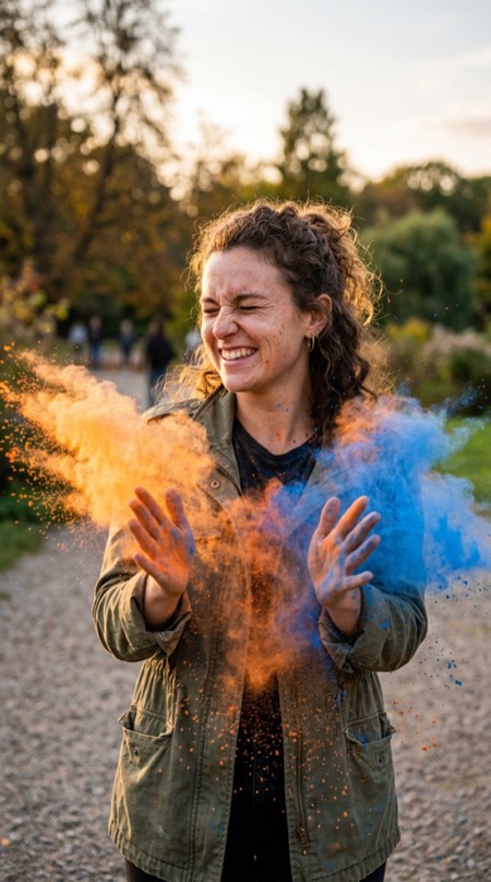 Chalk Dust Clap pose reference photo