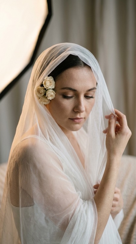 Flower Veil Close Up pose reference photo
