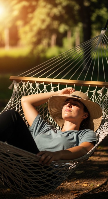 Hammock Afternoon Relax pose reference photo