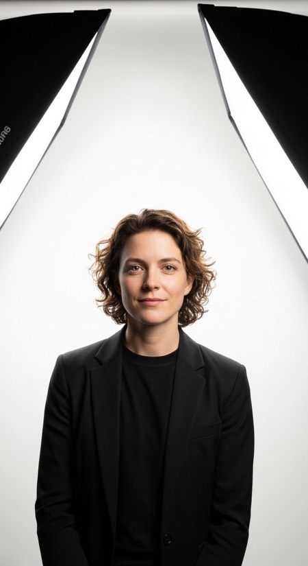 High Key Studio Headshot pose reference photo