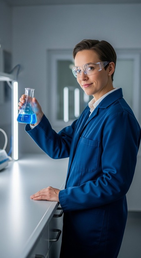 Lab Coat Scientist pose reference photo