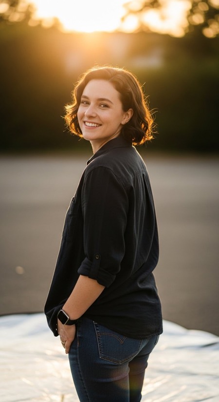 Outdoor Business Casual Portrait pose reference photo