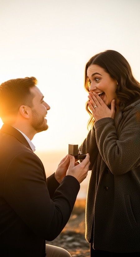 Proposal On One Knee pose reference photo