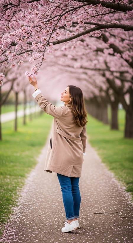 Spring Blossom Walk pose reference photo